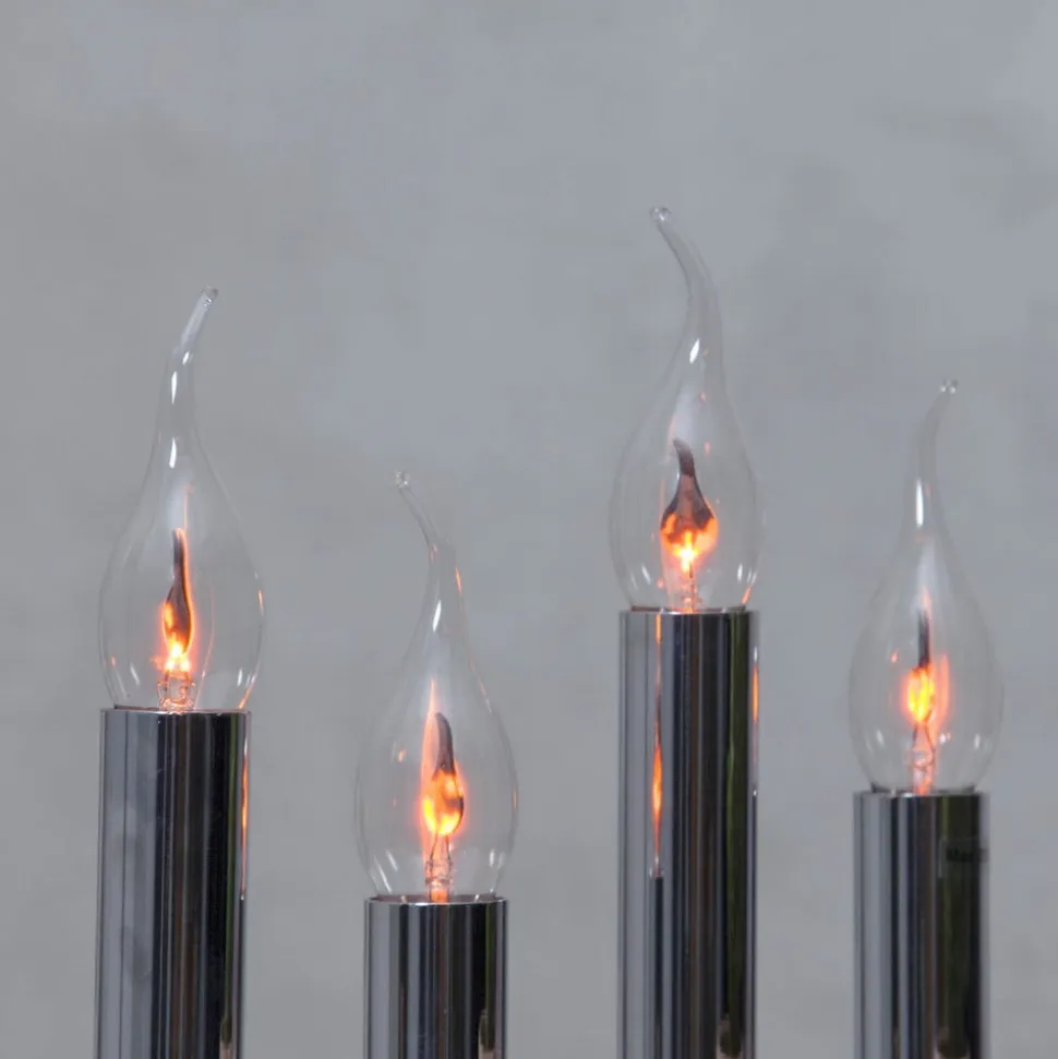 LED-vindstødpære E14 3W flammeeffekt