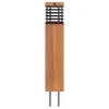 Les Jardins LED-solcellelampe Tekura, teak/grå, 75 cm