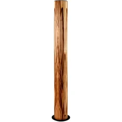 LeuchtNatur Lucerna gulvlampe, nøddetræ/sort