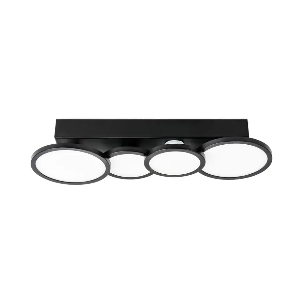 LIGHTME Aqua LED-loftlampe GU10 4 lyskilder sort