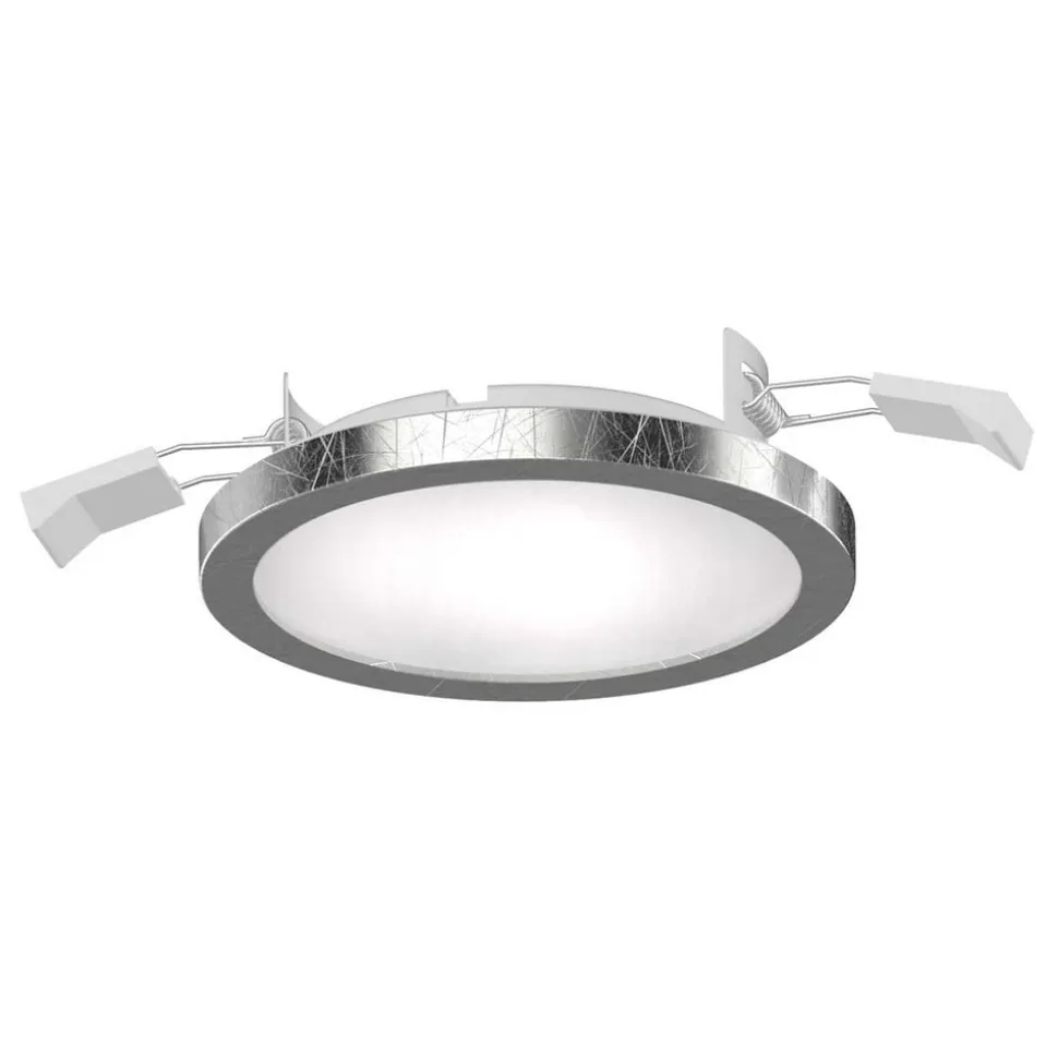 Lightme Aqua Pur LED-indbygningsspot Ø11,2 cm sølv