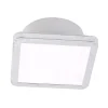 LightMe Loftslampe Aqua Uno, 11x11cm, bladssølv, IP44