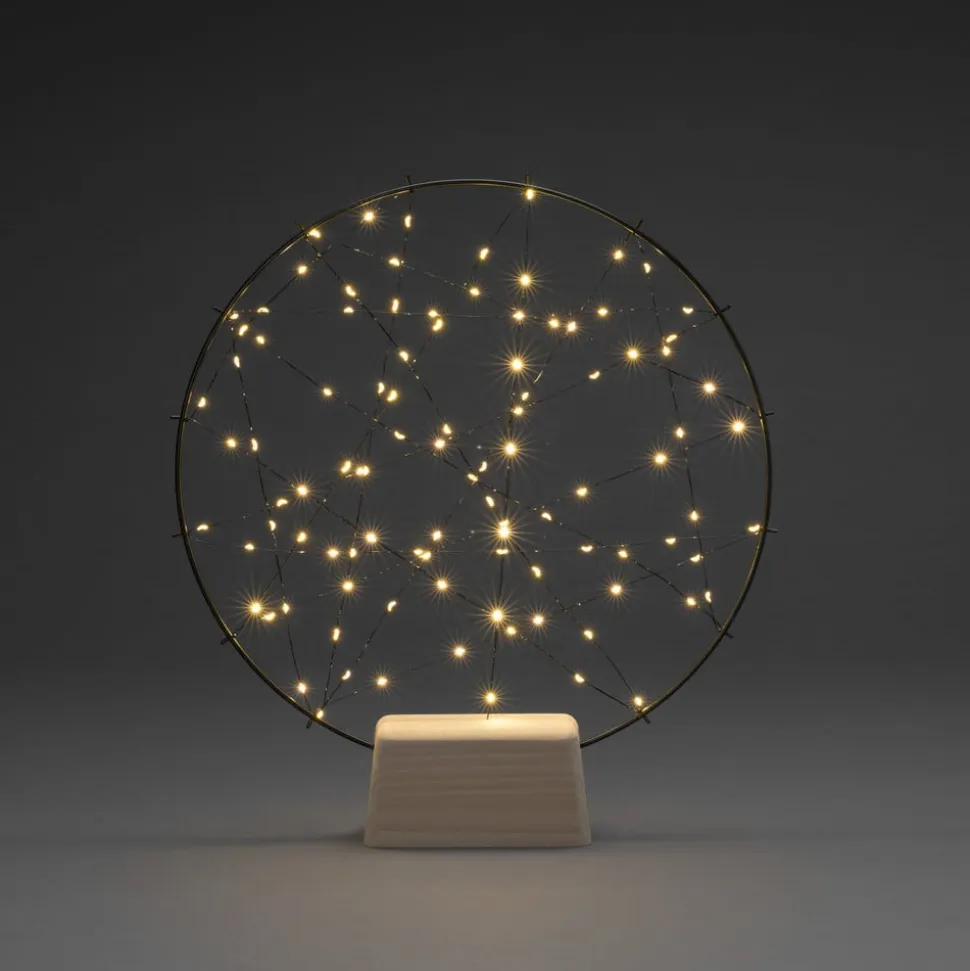 Lille ring LED-silhuet med træfod