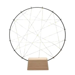 Lille ring LED-silhuet med træfod
