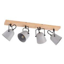Lindby Adalin loftlampe, 4 lyskilder, grå