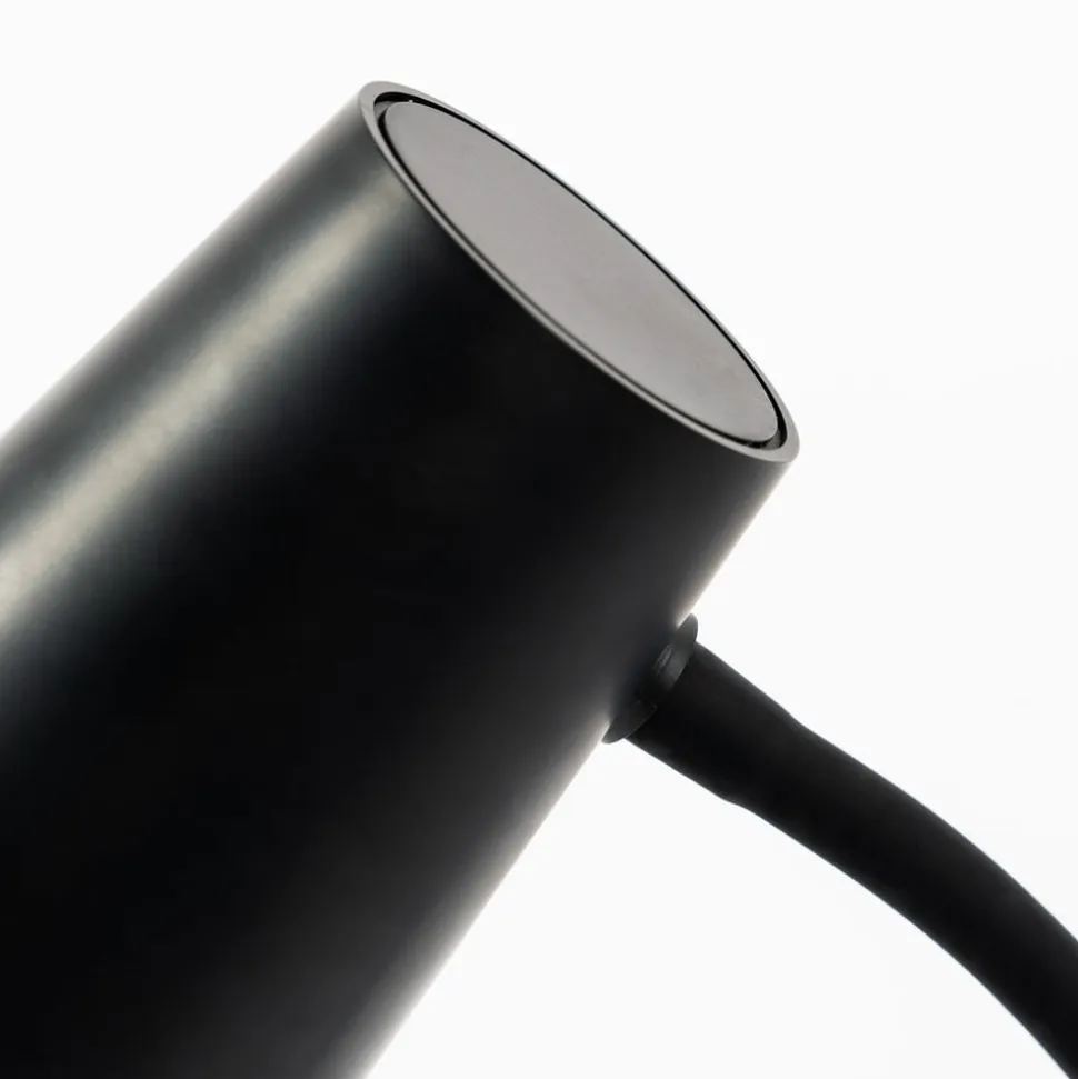 Lindby Ailina LED-bordlampe, klemmefod, sort