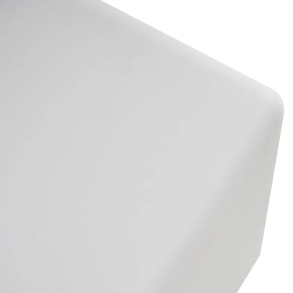 Lindby Akku-LED-udendørslampe Cubara, RGB, terning, plast