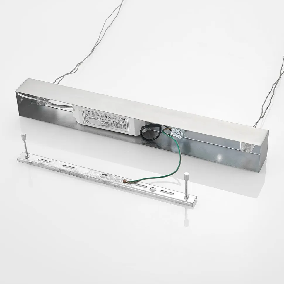 Lindby Alimara LED-hængelampe i træ, træ, længde 138 cm