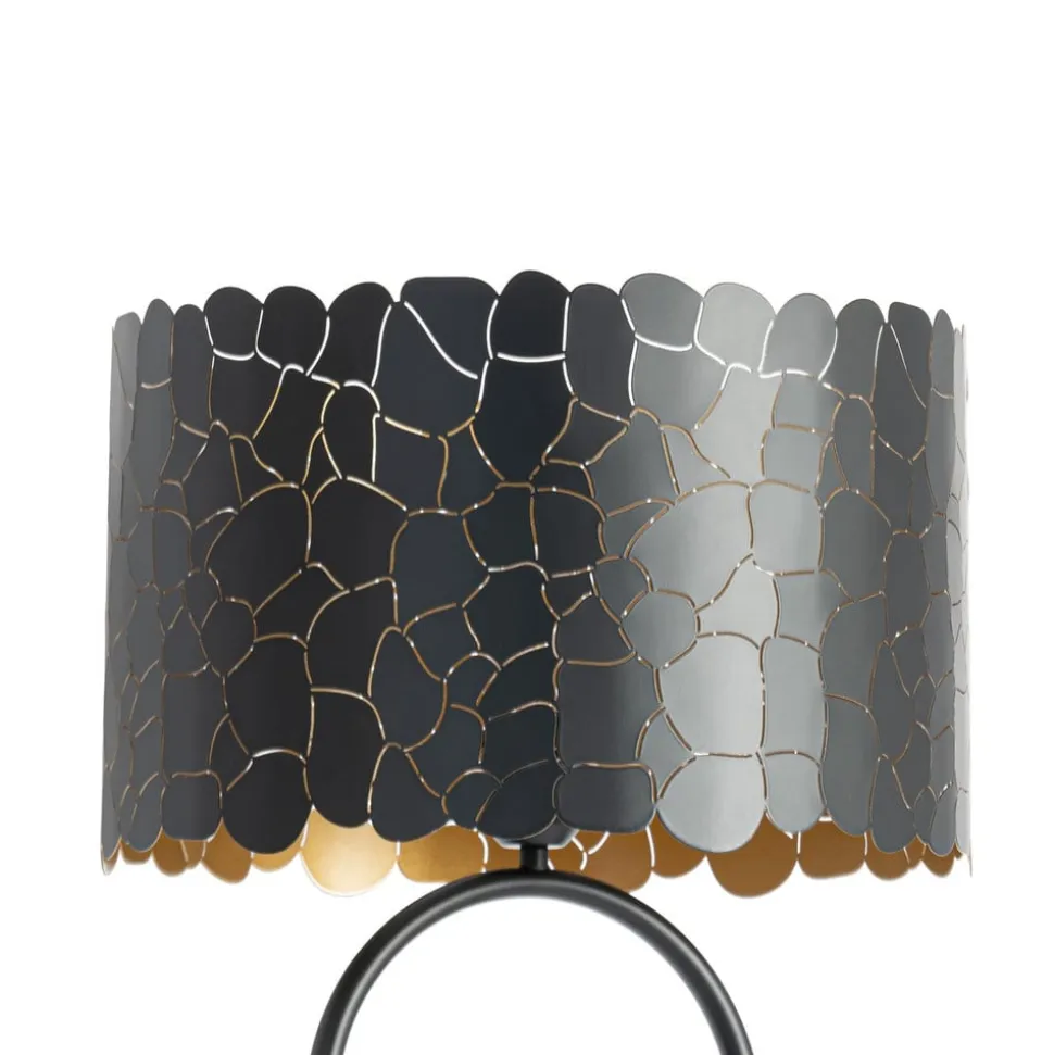 Lindby Aralena gulvlampe, sort/guld, højde 143,5 cm