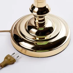 Lindby bordlampe Milenka, messing, højde 39 cm, metal