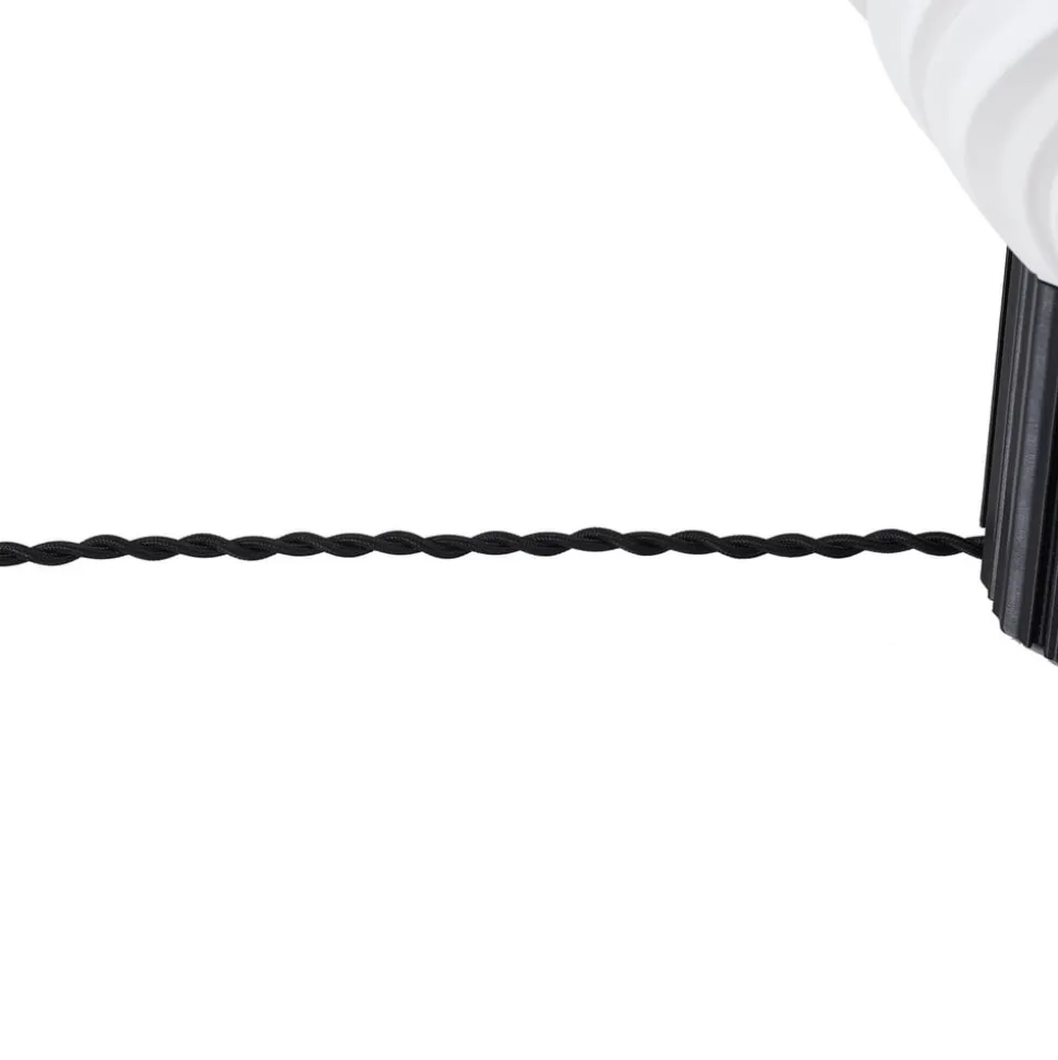 Lindby bordlampe Nuvia, højde 39,1 cm, hvid, 3D-print