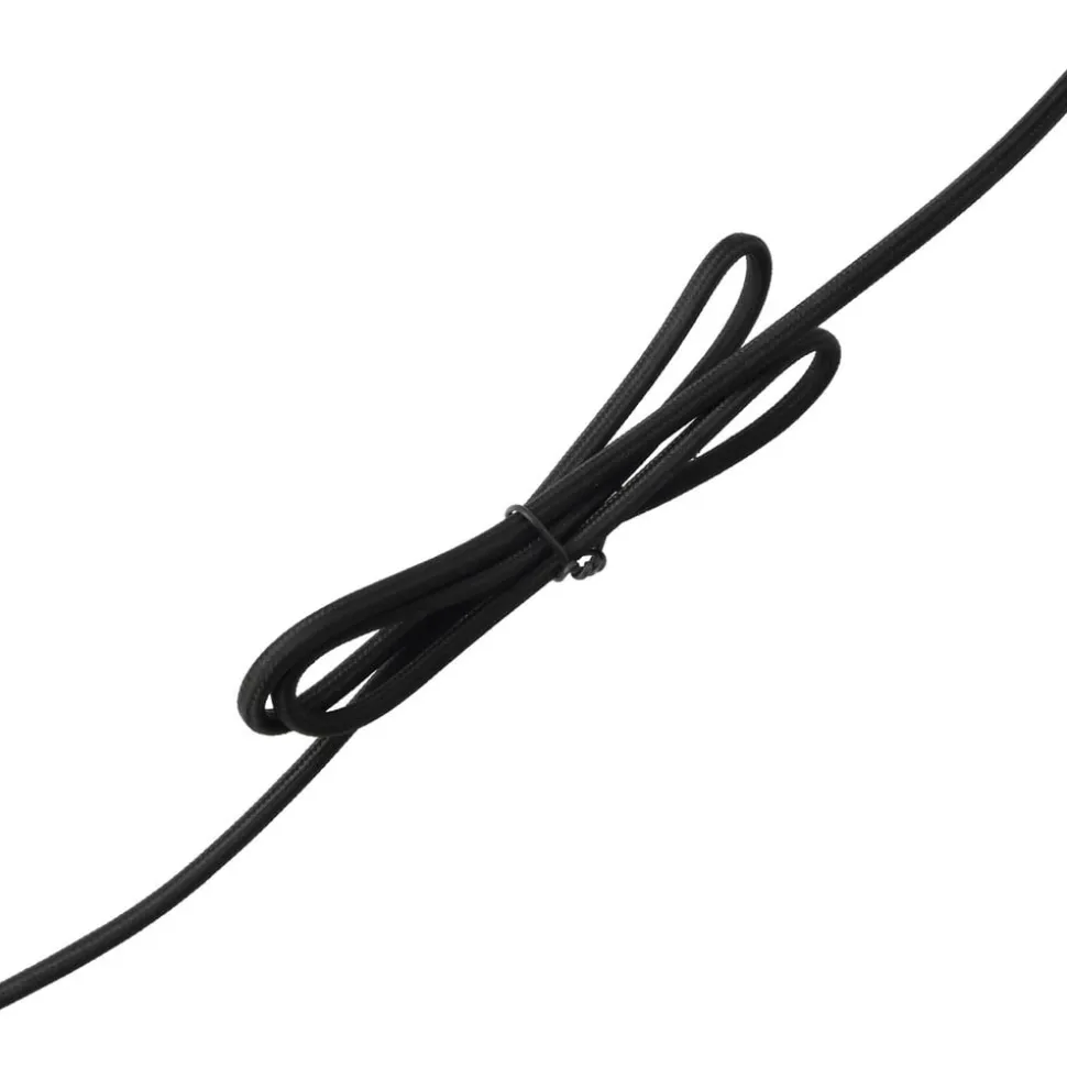 Lindby bordlampe Seasur, blågrå, keramik, papir, 29 cm