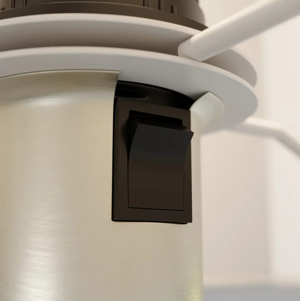 Lindby bordlampe Sigurd, hvid, stof, højde 54 cm, E27