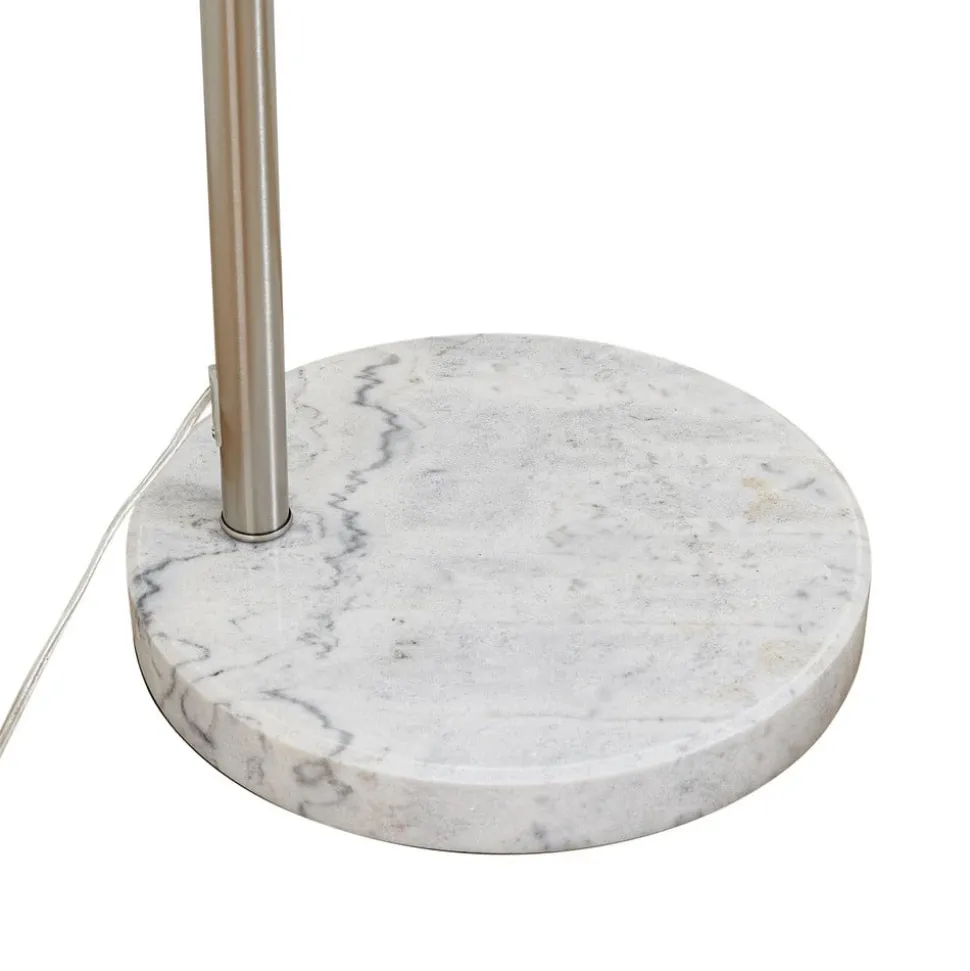 Lindby buelampe Alverton, hvid/nikkel, glas, 197 cm