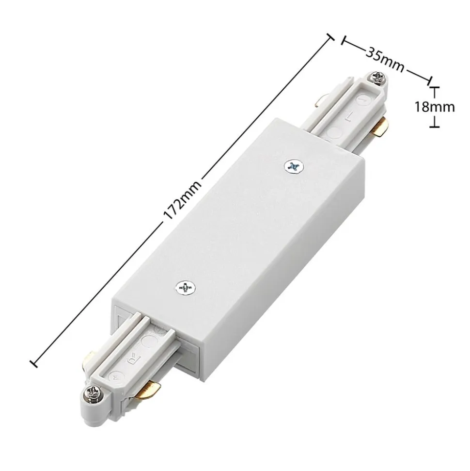 Lindby center feeder Linaro, hvid, 1-faset system