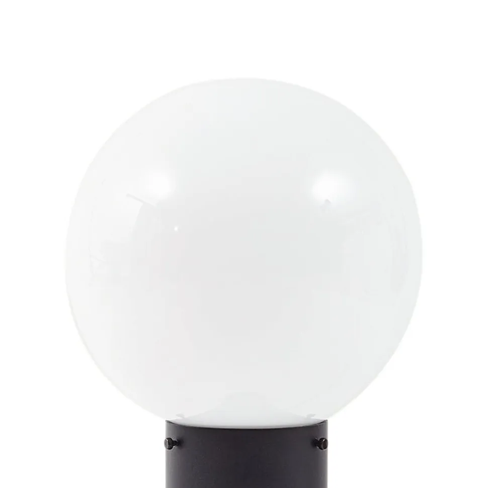 Lindby Dangan sokkellampe, hvid, 60 cm, glas, sensor