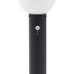Lindby Dangan sokkellampe, hvid, 60 cm, glas, sensor