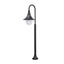 Lindby Daphne vejlampe, 120 cm, sort, metal, E27