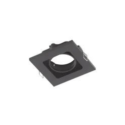Lindby downlight Thorid, sort, 10 x 10 cm, sæt med 10, GU10