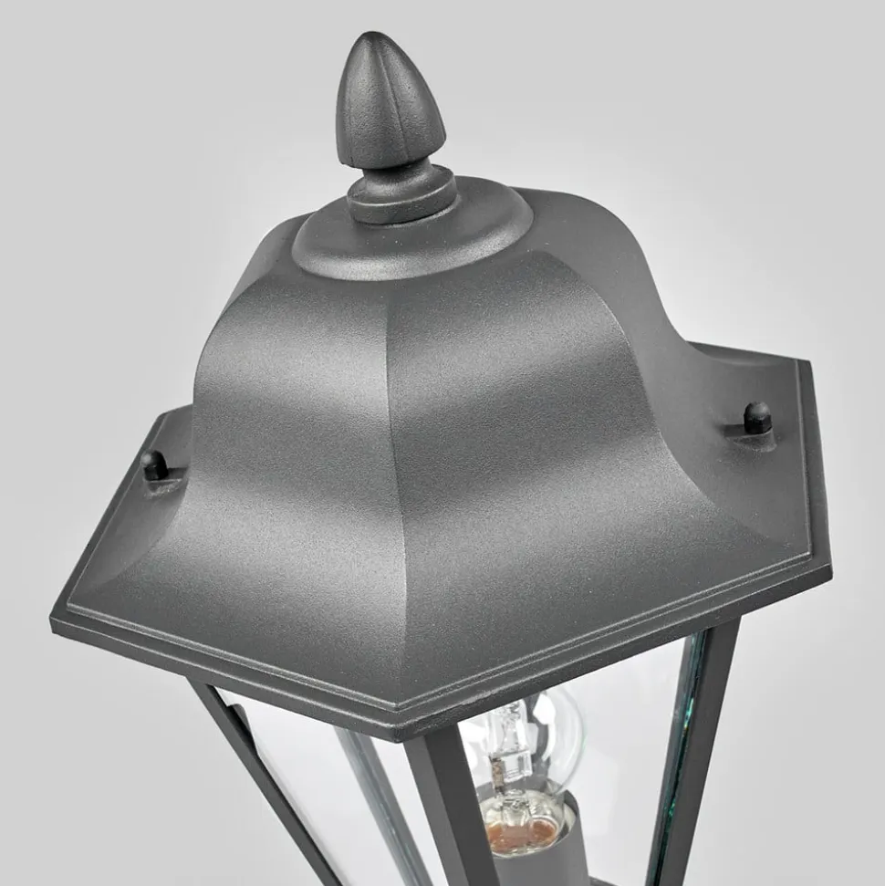 Lindby Edana sokkellampe, 52 cm, antracit, E27, IP44