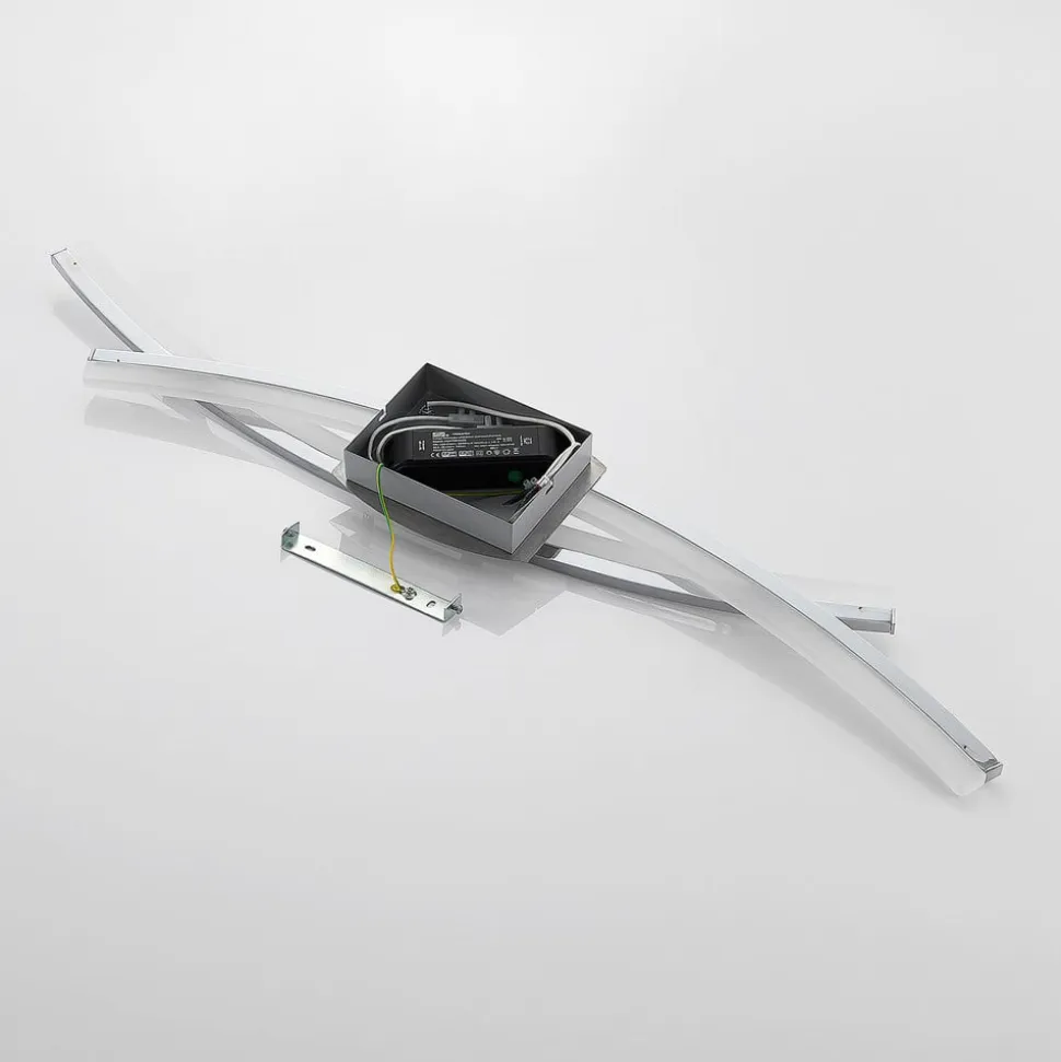 Lindby Elarit LED-loftlampe, forkromet
