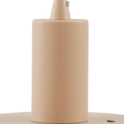 Lindby Elorri hængelampe, beige, Ø 38 cm, metal