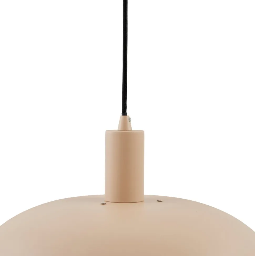 Lindby Elorri hængelampe, beige, Ø 38 cm, metal