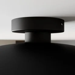 Lindby Emilienne loftlampe, sort/guld, metal, Ø 60 cm