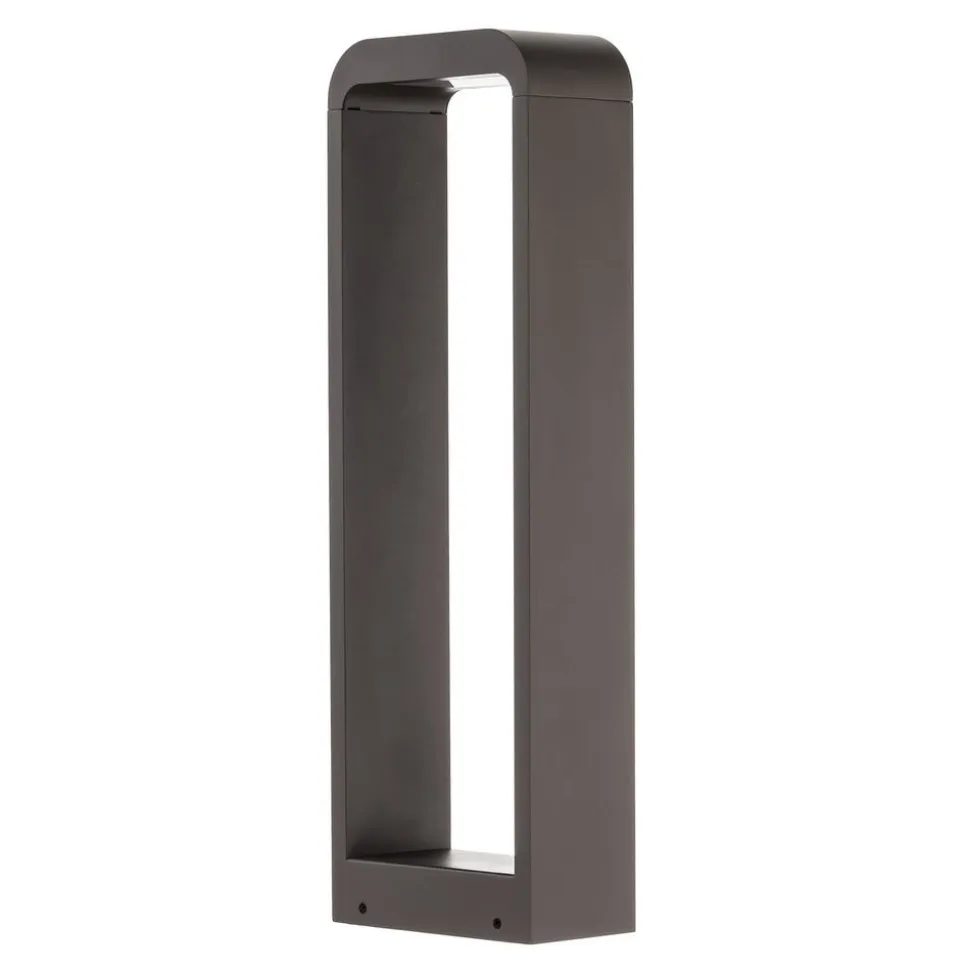 Lindby Emima LED-gadelampe, 60 cm, antracit, aluminium