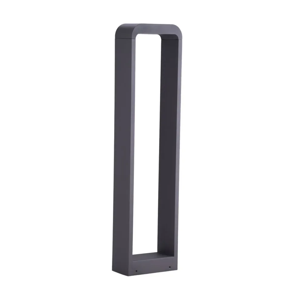 Lindby Emima LED-gadelampe, 80 cm, antracit, aluminium