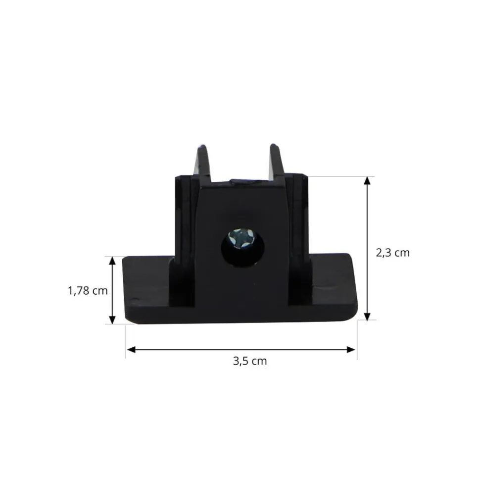 Lindby endestop Linaro, sort, skrue, 1-faset system