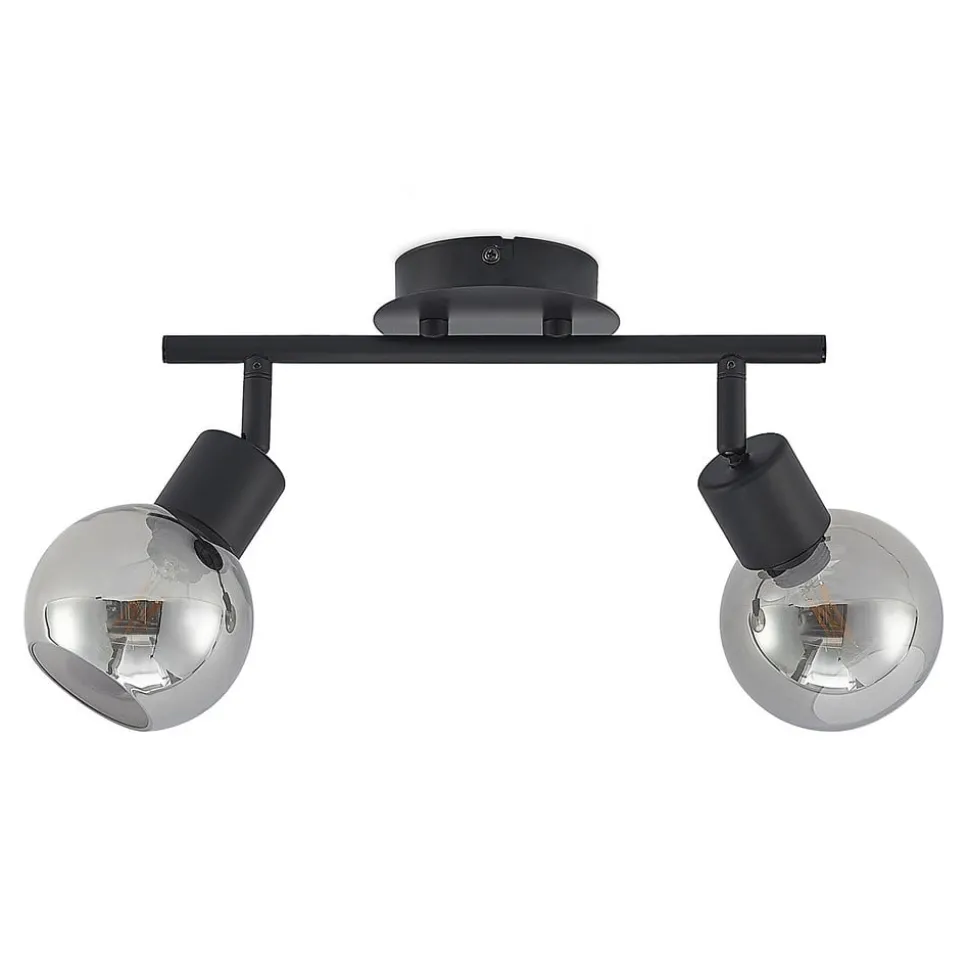 Lindby Eridia loftspot, sort, 2 lyskilder