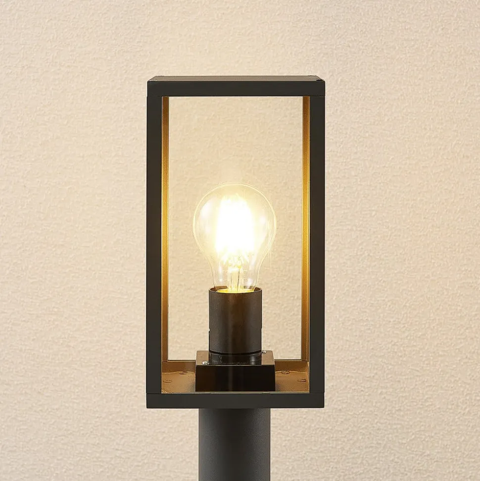 Lindby Filimon vejlampe, 80 cm, antracit, IP44, E27