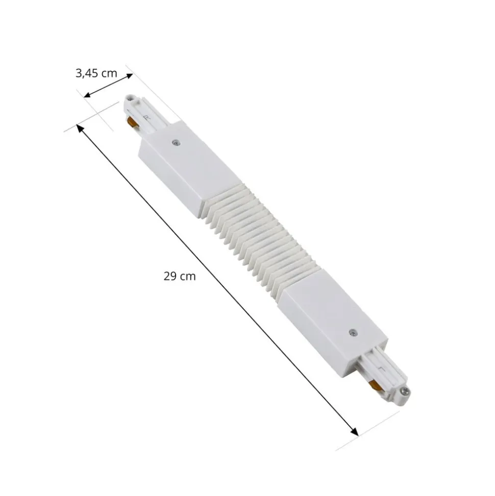 Lindby Flex-stik Linaro, hvid, 1-faset system
