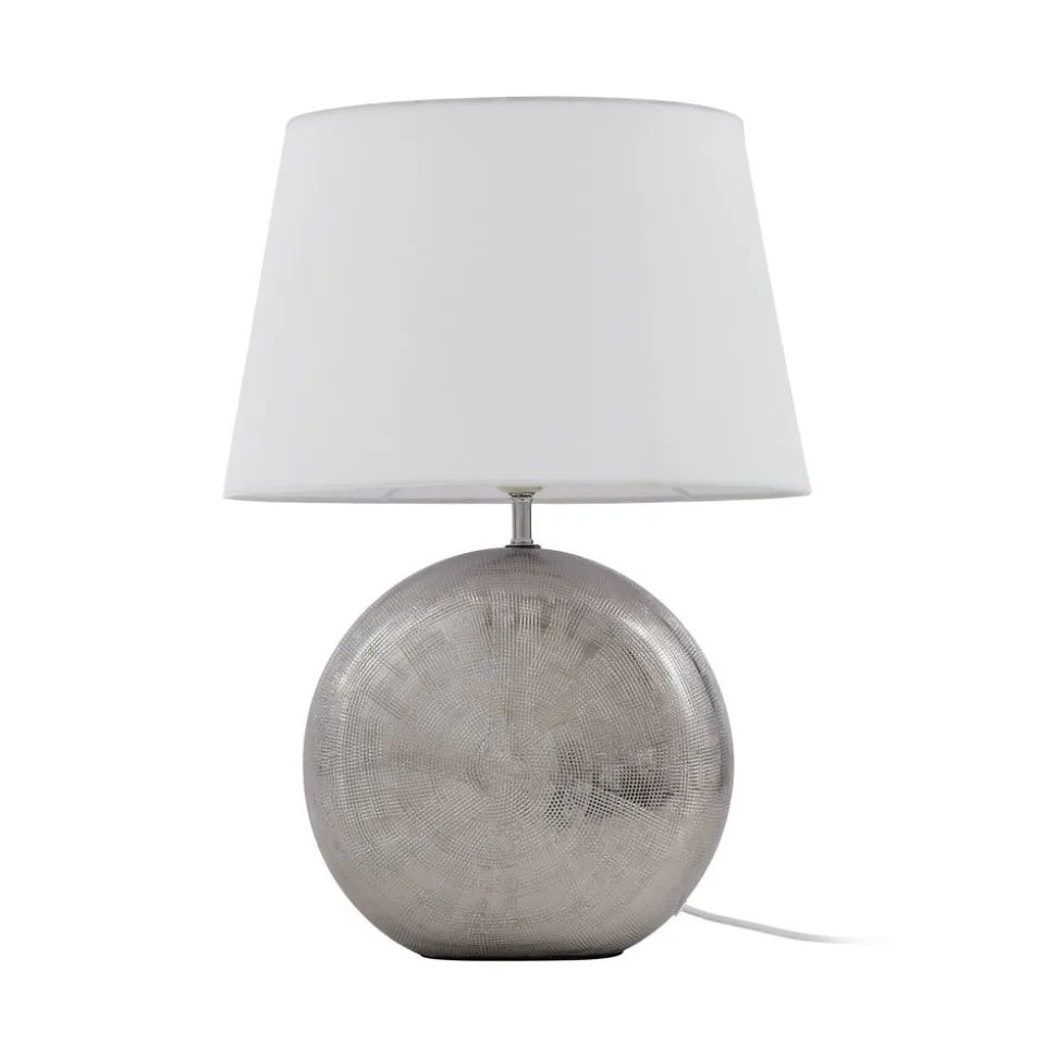 Lindby Florentino bordlampe, 49 cm, keramik, tekstil