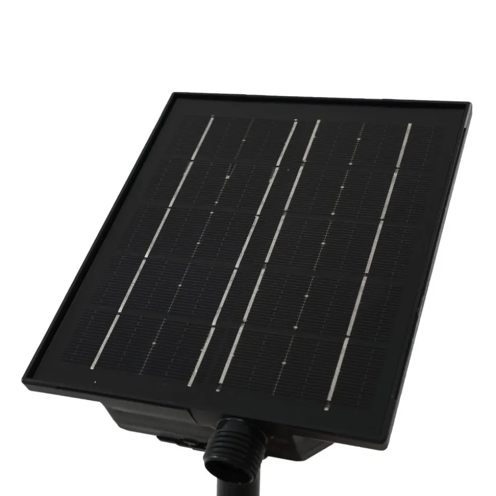 Lindby Freydis LED-solcellelampe, sort, aluminium, 2.000 K