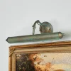 Lindby gallerilampe Kalea, 46 cm, 2 lyskilder, verdigris, E14