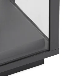 Lindby Giavanna sokkellampe, 29 cm, antracit, IP44, E27
