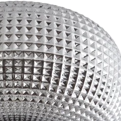 Lindby gulvlampe Aliette, sort/grå, glas, læselampe