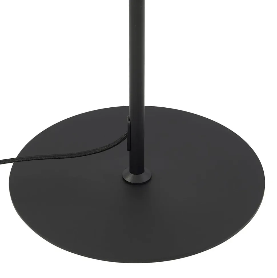 Lindby gulvlampe Edion, sort, metal