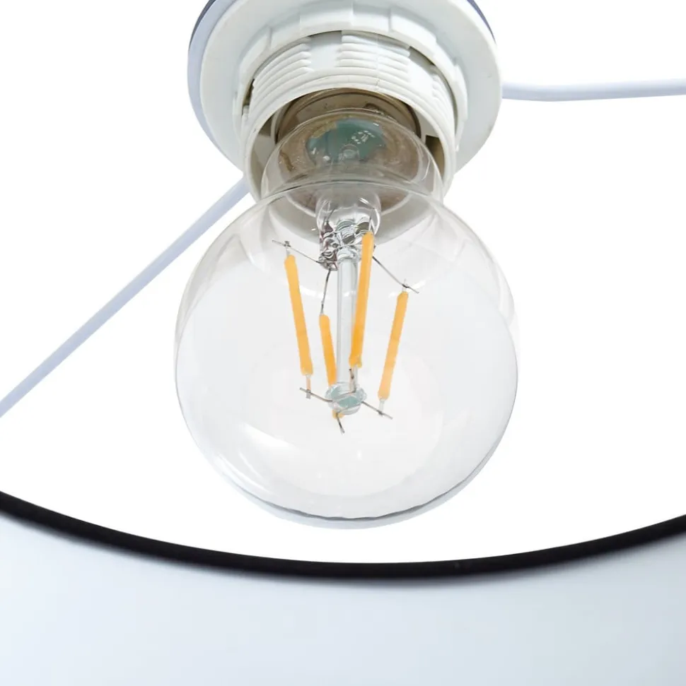 Lindby gulvlampe Hillary, sort/guld, marmor, 153 cm