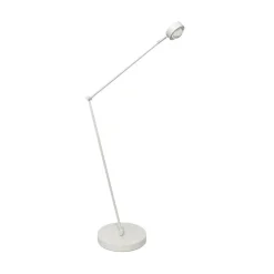 Lindby gulvlampe Jyla, hvid, linse, 3000K, GX53, jern
