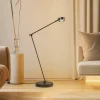 Lindby gulvlampe Jyla, sort, 4000K, GX53, jern