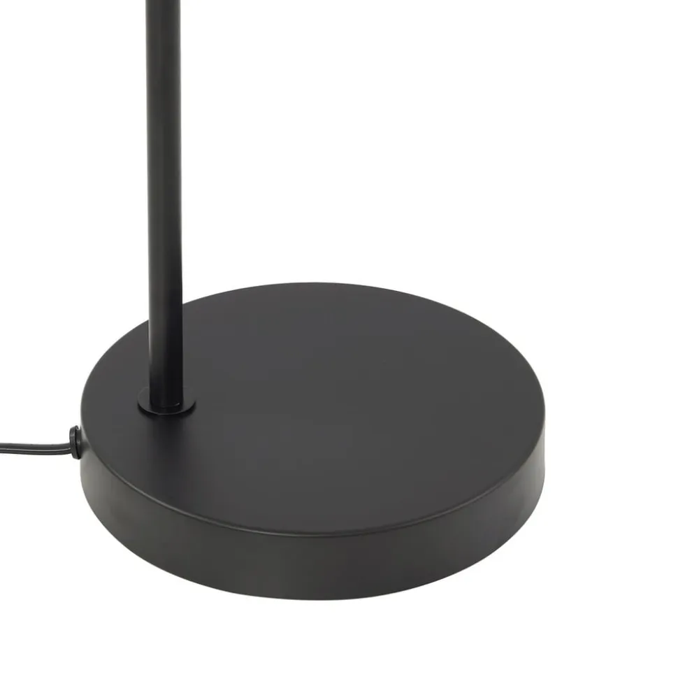 Lindby gulvlampe Kaida, sort, metal