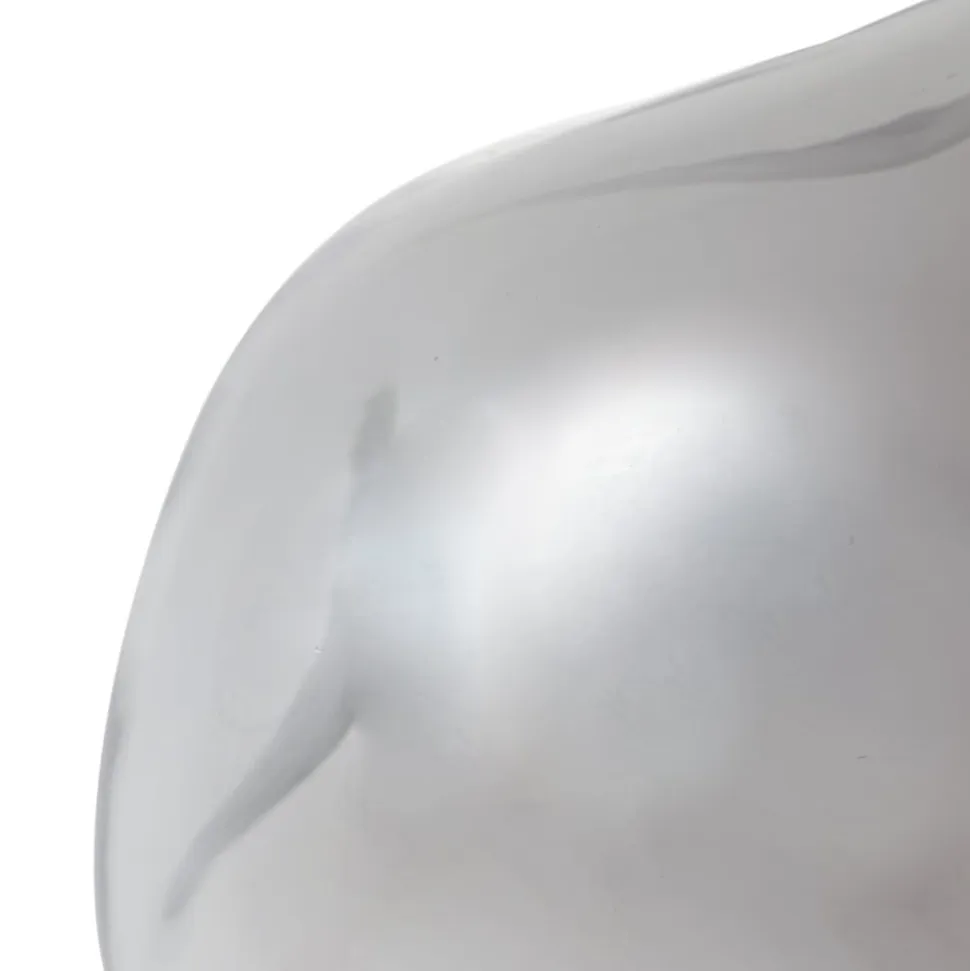 Lindby Gulvlampe Lelia, røggrå, glas, metal, 150 cm