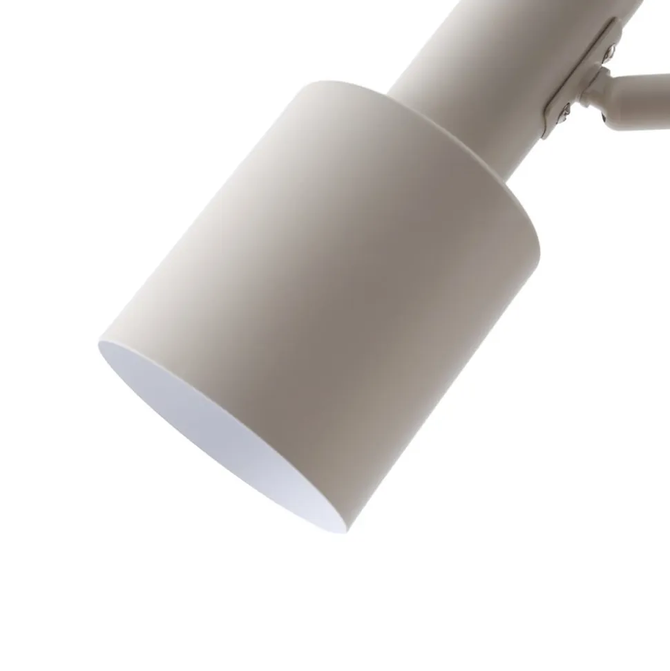 Lindby gulvlampe Ovelia, beige, metal, E27