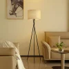 Lindby gulvlampe Soula, Ø 40 cm, beige, plast, E27