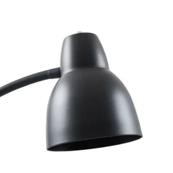 Lindby gulvlampe Tebbi, sort, metal, højde 150 cm