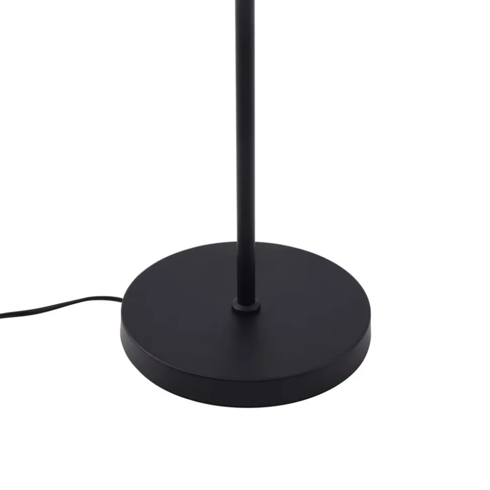 Lindby Haldorin gulvlampe, grå/sort, tekstil, 157 cm