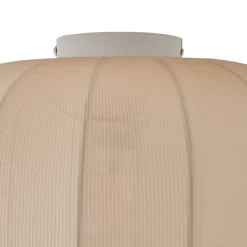 Lindby Helin loftlampe, beige, stof, Ø 35 cm